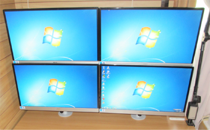 4画面モニターイメージ